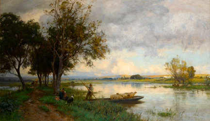 Herbstfluten in Bury, Sussex, ca. 1897